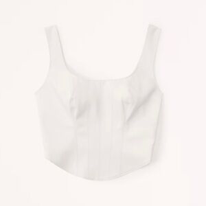 Abercrombie faux leather tank top